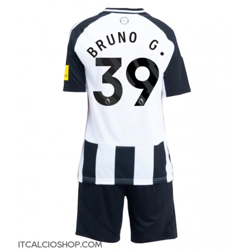 Newcastle United Bruno Guimaraes #39 Prima Maglia Bambino 2024-25 Manica Corta (+ Pantaloni corti)